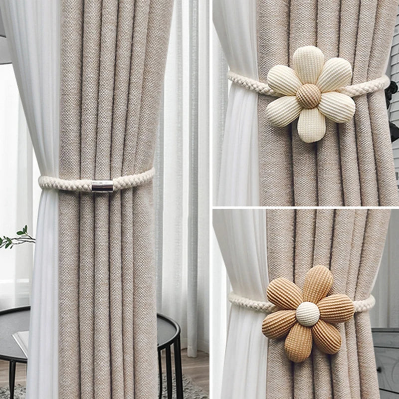 Flower Shape Curtain Tieback Elastic Band™