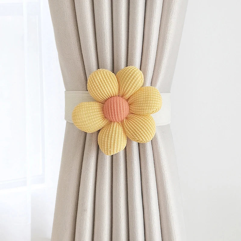 Flower Shape Curtain Tieback Elastic Band™