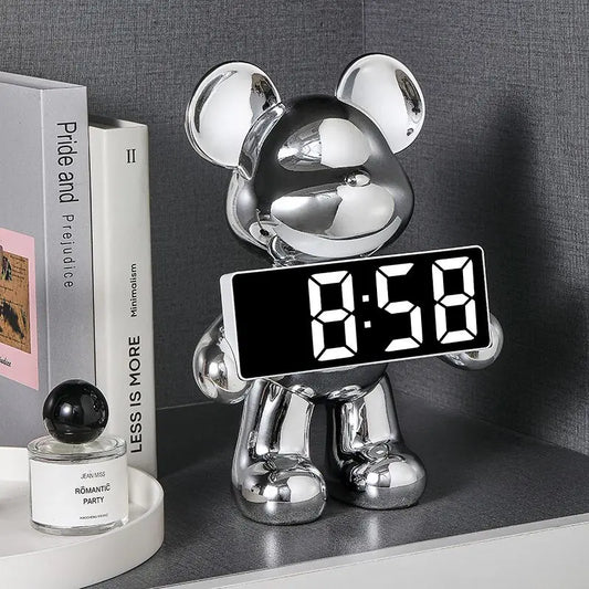 Light Luxury Creative Violent Bear Clock™