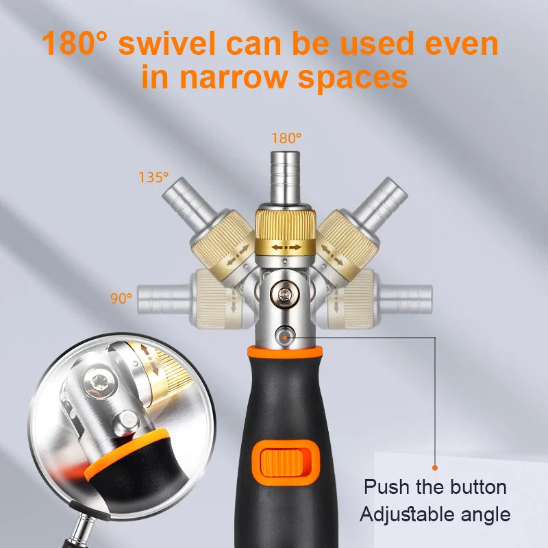 Universal Two Way joint Ratchet screwdriver™