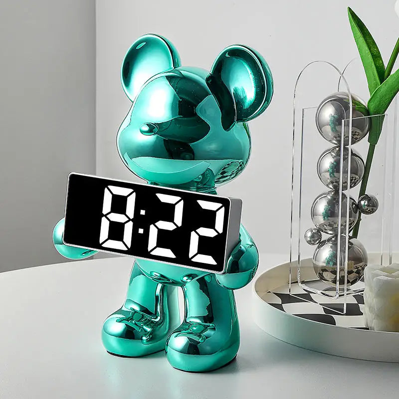 Light Luxury Creative Violent Bear Clock™