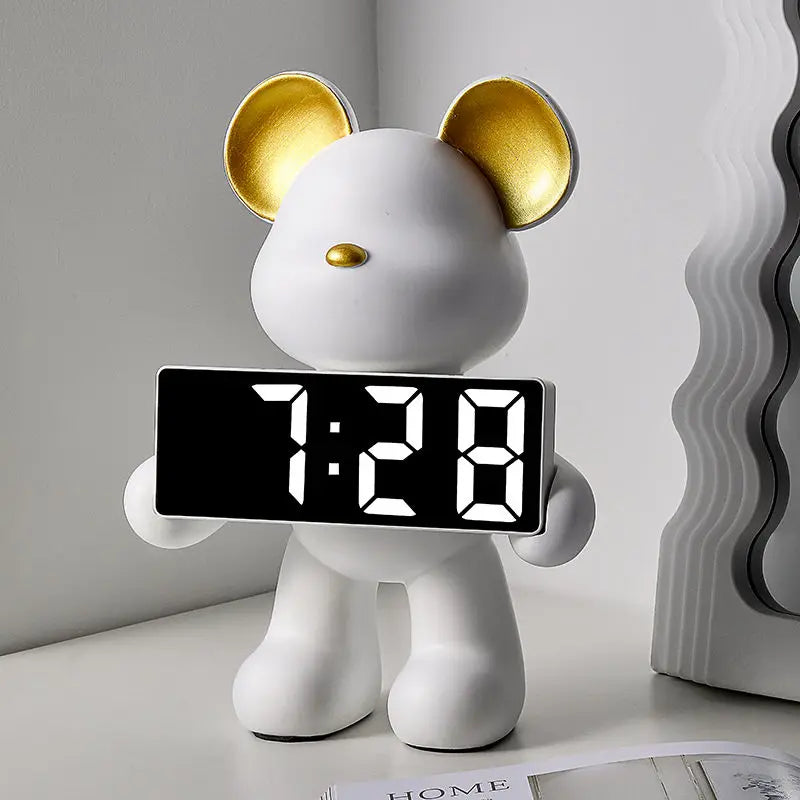 Light Luxury Creative Violent Bear Clock™