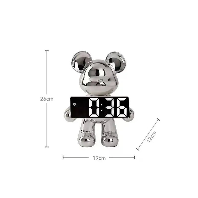 Light Luxury Creative Violent Bear Clock™