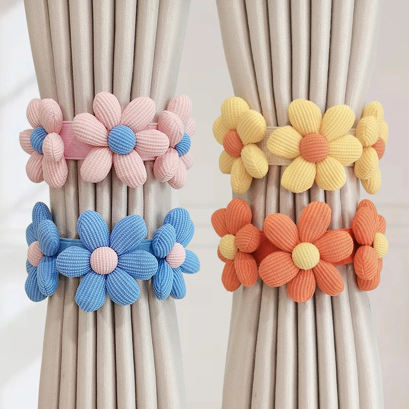 Flower Shape Curtain Tieback Elastic Band™