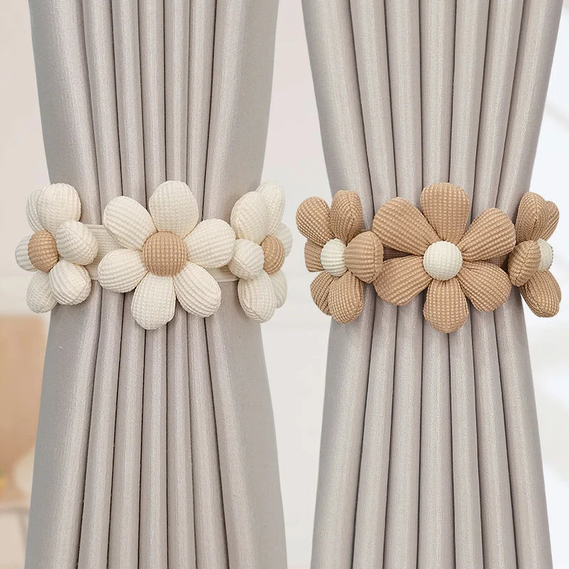 Flower Shape Curtain Tieback Elastic Band™